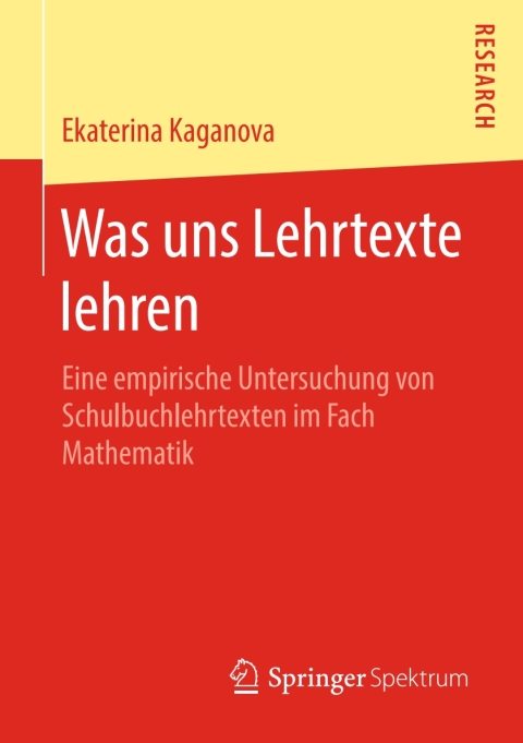 Cover image for book Was uns Lehrtexte lehren