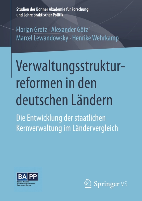 Cover image for book Verwaltungsstrukturreformen in den deutschen Ländern