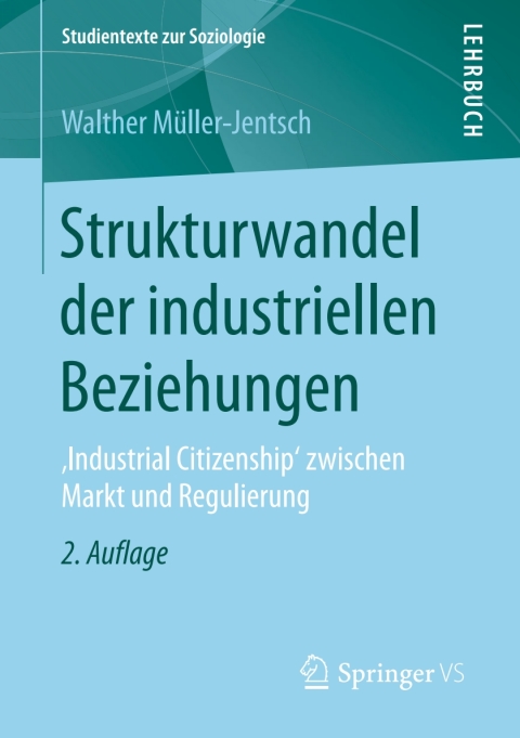 Cover image for book Strukturwandel der industriellen Beziehungen