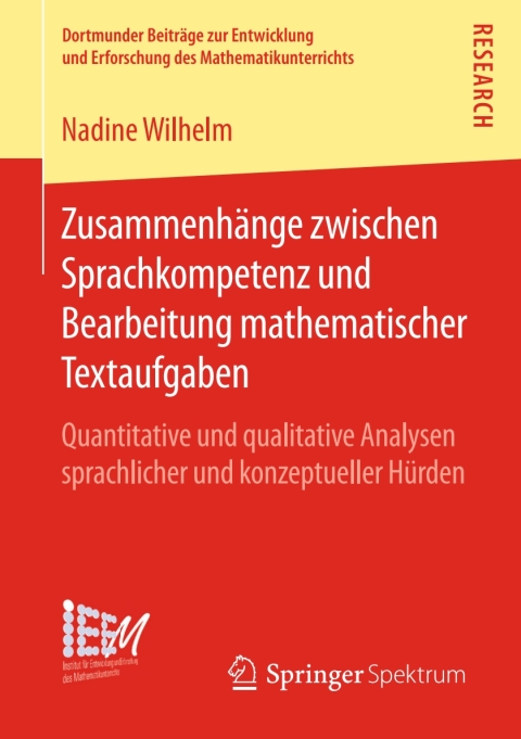 Cover image for book Zusammenhänge zwischen Sprachkompetenz und Bearbeitung mathematischer Textaufgaben