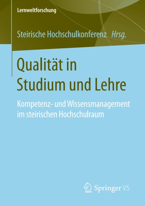 Cover image for book Qualität in Studium und Lehre
