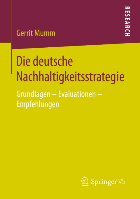 Cover image for book Die deutsche Nachhaltigkeitsstrategie