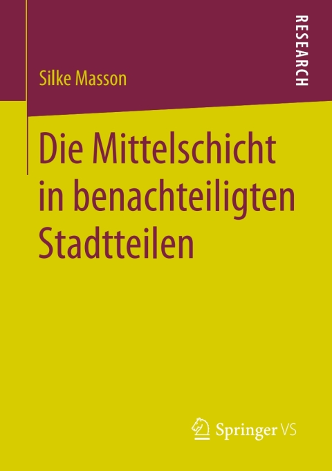 Cover image for book Die Mittelschicht in benachteiligten Stadtteilen