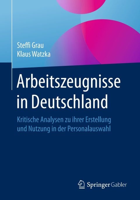 Cover image for book Arbeitszeugnisse in Deutschland