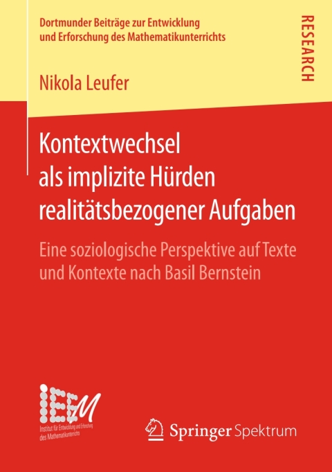 Cover image for book Kontextwechsel als implizite Hürden realitätsbezogener Aufgaben