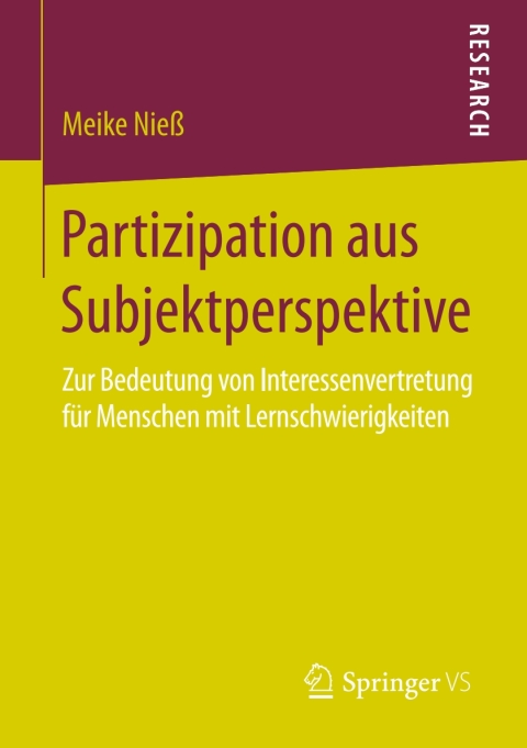 Cover image for book Partizipation aus Subjektperspektive