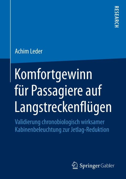 Cover image for book Komfortgewinn für Passagiere auf Langstreckenflügen