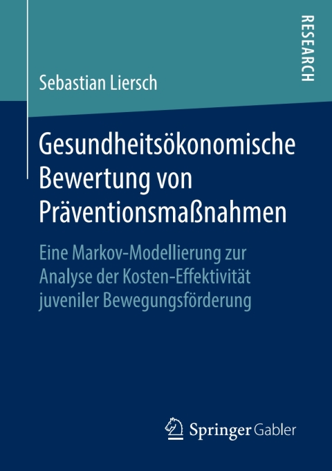 Cover image for book Gesundheitsökonomische Bewertung von Präventionsmaßnahmen