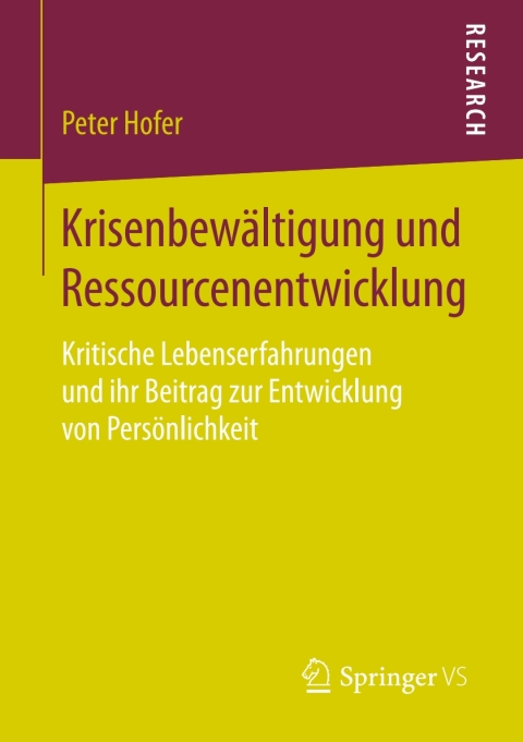 Cover image for book Krisenbewältigung und Ressourcenentwicklung