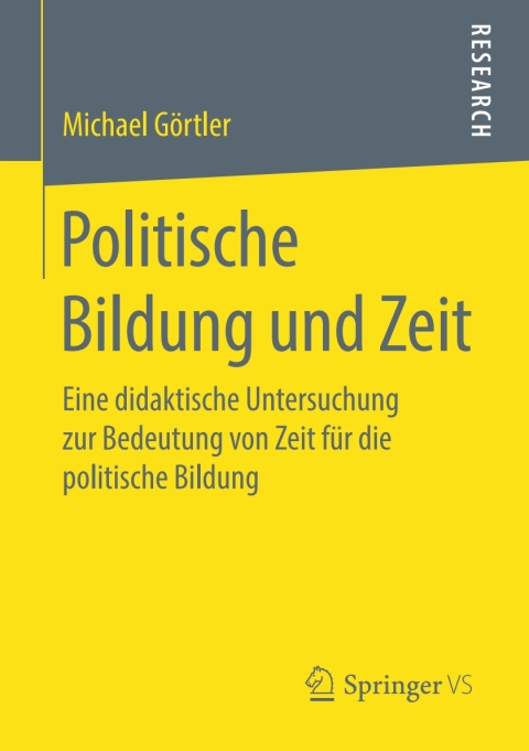 Cover image for book Politische Bildung und Zeit