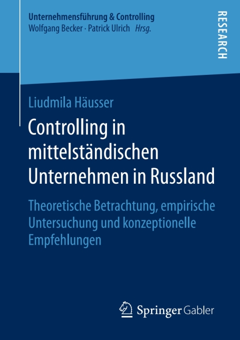 Cover image for book Controlling in mittelständischen Unternehmen in Russland