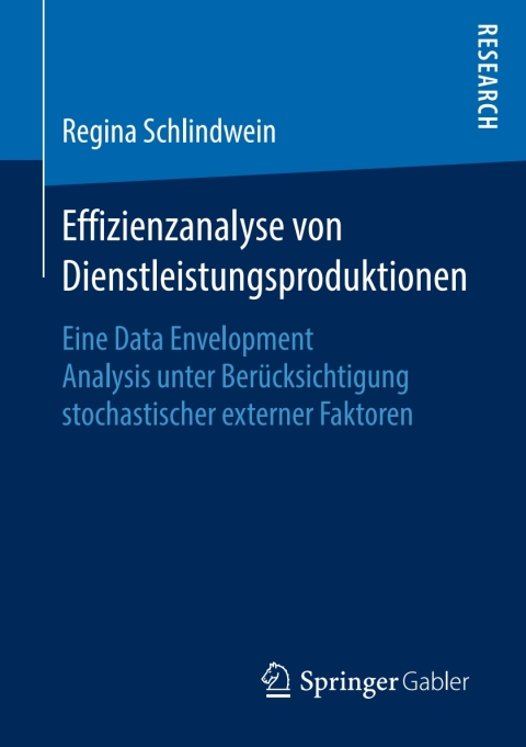 Cover image for book Effizienzanalyse von Dienstleistungsproduktionen