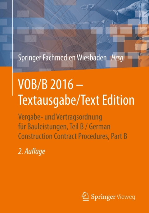 Cover image for book VOB/B 2016 - Textausgabe/Text Edition