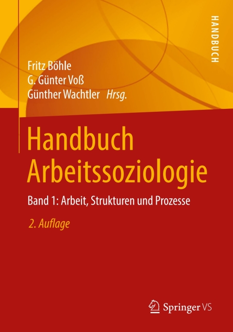 Cover image for book Handbuch Arbeitssoziologie