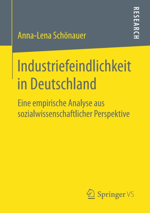 Cover image for book Industriefeindlichkeit in Deutschland