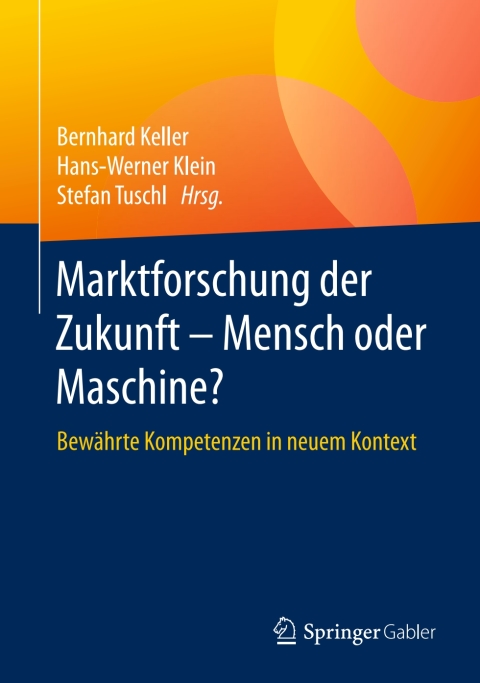 Cover image for book Marktforschung der Zukunft - Mensch oder Maschine