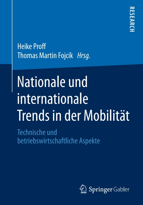Cover image for book Nationale und internationale Trends in der Mobilität