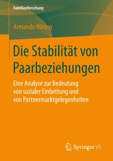 Cover image for book Die Stabilität von Paarbeziehungen