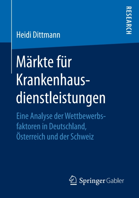 Cover image for book Märkte für Krankenhausdienstleistungen