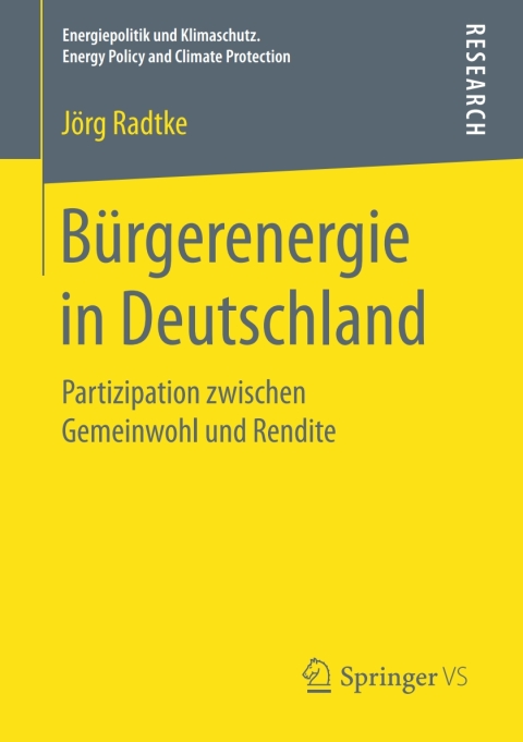 Cover image for book Bürgerenergie in Deutschland