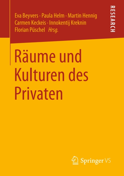 Cover image for book Räume und Kulturen des Privaten