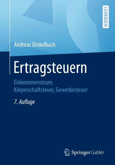 Cover image for book Ertragsteuern