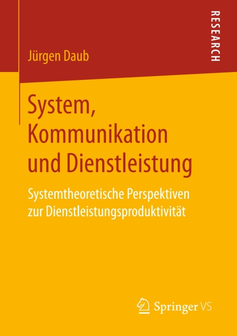 Cover image for book System, Kommunikation und Dienstleistung