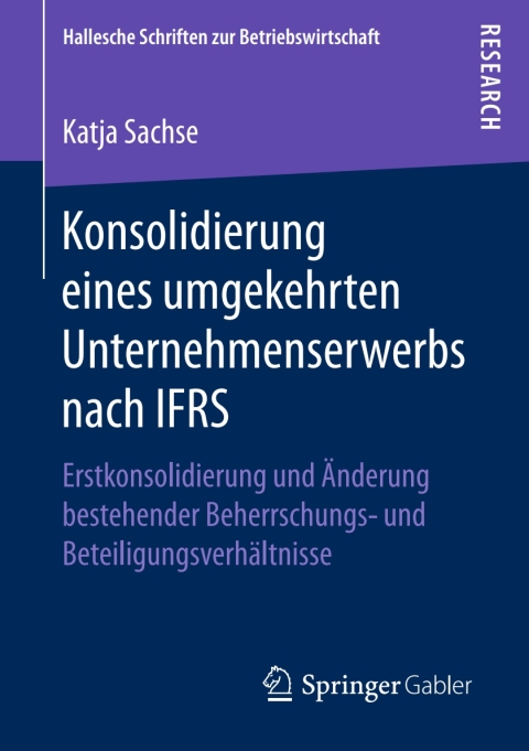 Cover image for book Konsolidierung eines umgekehrten Unternehmenserwerbs nach IFRS