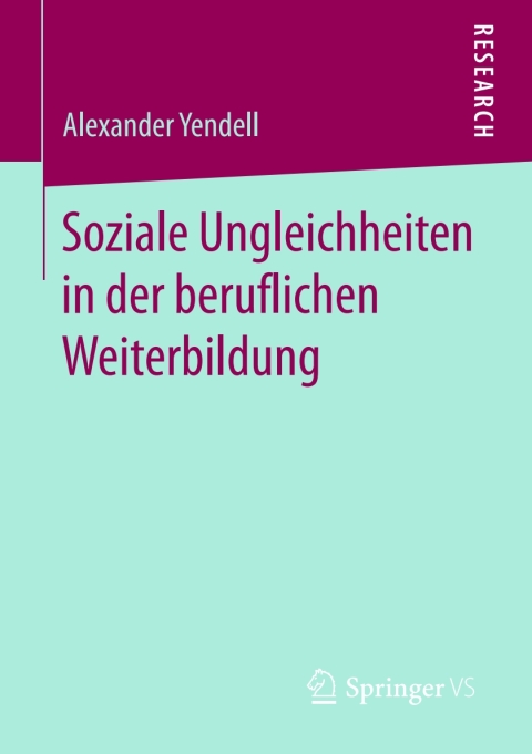 Cover image for book Soziale Ungleichheiten in der beruflichen Weiterbildung