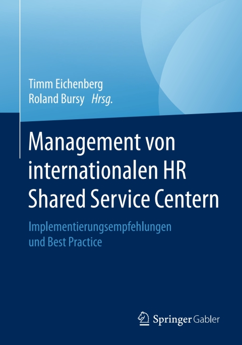 Cover image for book Management von internationalen HR Shared Service Centern