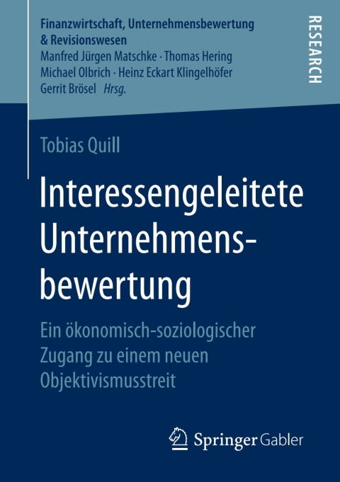 Cover image for book Interessengeleitete Unternehmensbewertung