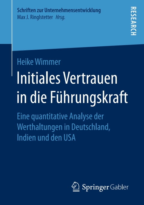 Cover image for book Initiales Vertrauen in die Führungskraft