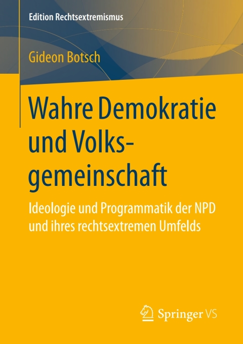 Cover image for book Wahre Demokratie und Volksgemeinschaft