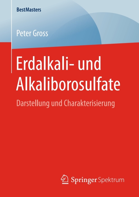 Cover image for book Erdalkali- und Alkaliborosulfate