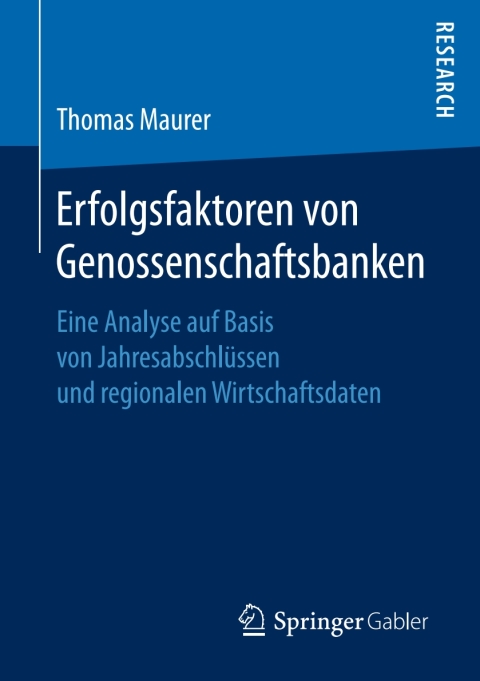 Cover image for book Erfolgsfaktoren von Genossenschaftsbanken
