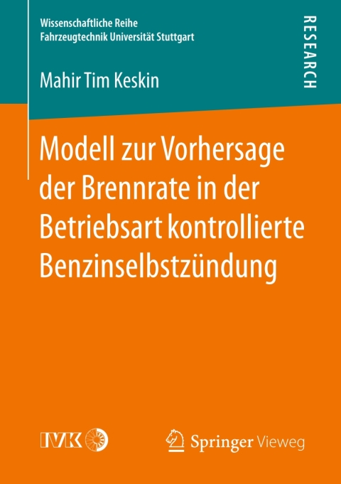 Cover image for book Modell zur Vorhersage der Brennrate in der Betriebsart kontrollierte Benzinselbstzündung