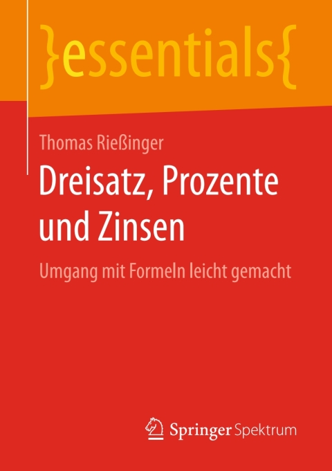 Cover image for book Dreisatz, Prozente und Zinsen