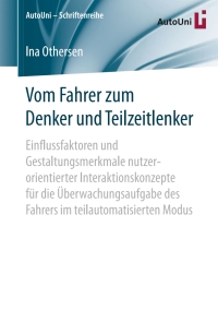 Cover image: Vom Fahrer zum Denker und Teilzeitlenker 9783658150860
