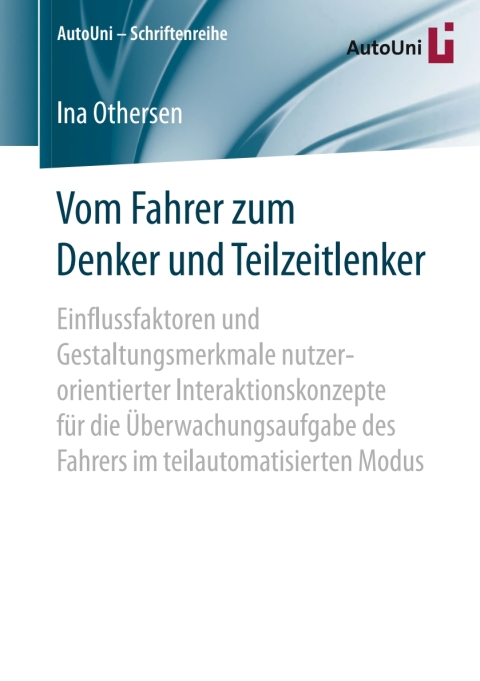 Cover image for book Vom Fahrer zum Denker und Teilzeitlenker