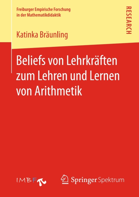 Cover image for book Beliefs von Lehrkräften zum Lehren und Lernen von Arithmetik
