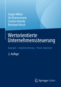 Cover image: Wertorientierte Unternehmenssteuerung 2nd edition 9783658152154