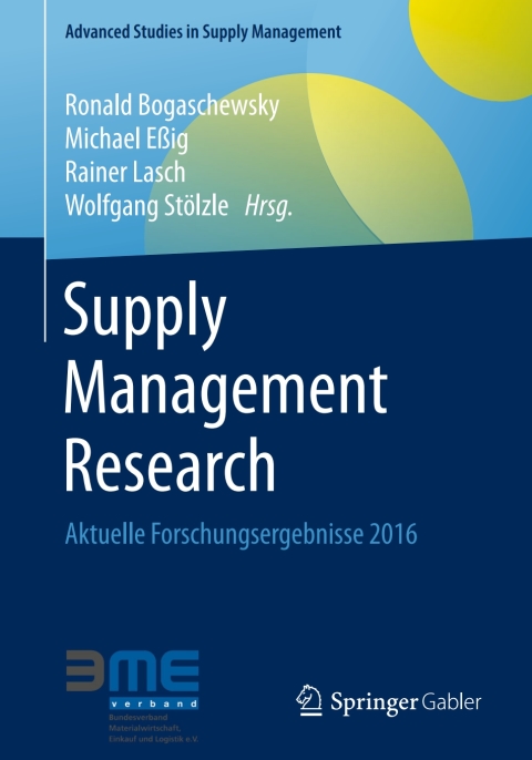 Cover image for book Supply Management Research