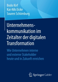 Cover image: Unternehmenskommunikation im Zeitalter der digitalen Transformation 9783658153632