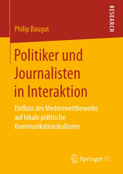 Cover image for book Politiker und Journalisten in Interaktion