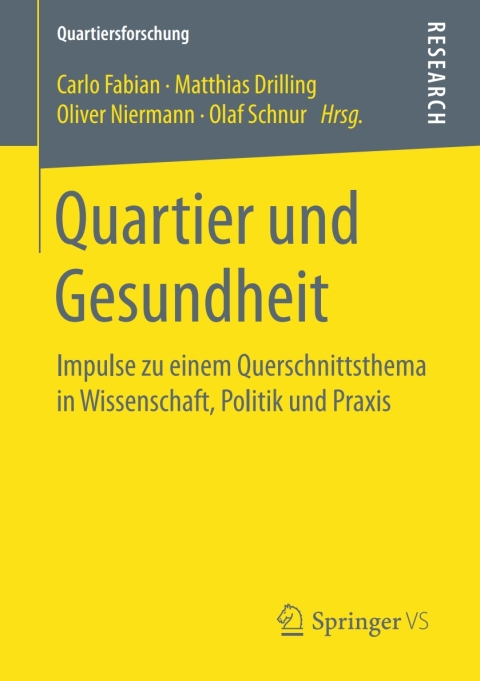 Cover image for book Quartier und Gesundheit