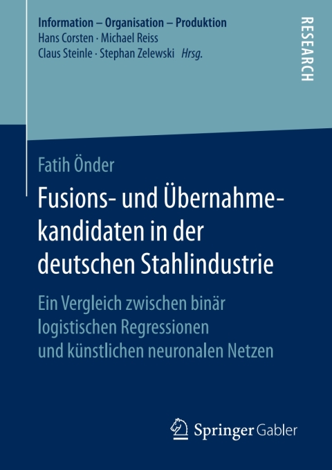 Cover image for book Fusions- und Übernahmekandidaten in der deutschen Stahlindustrie