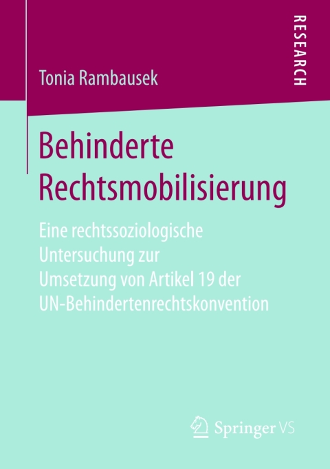 Cover image for book Behinderte Rechtsmobilisierung