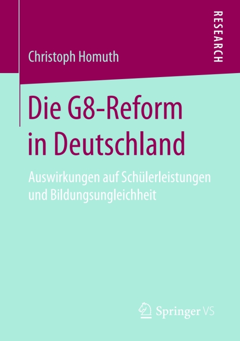 Cover image for book Die G8-Reform in Deutschland
