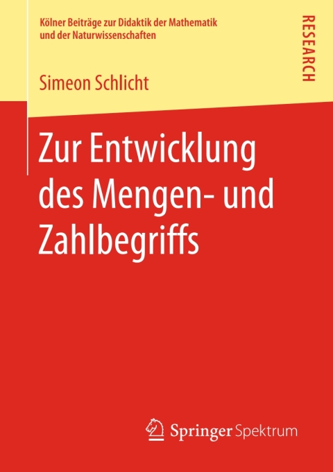 Cover image for book Zur Entwicklung des Mengen- und Zahlbegriffs