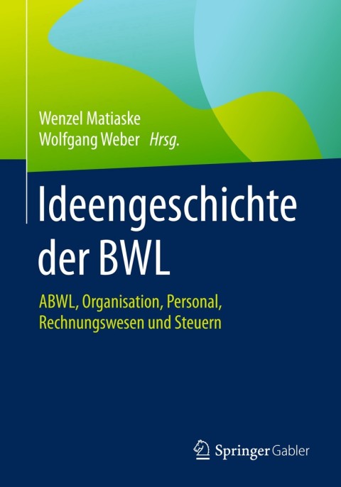 Cover image for book Ideengeschichte der BWL